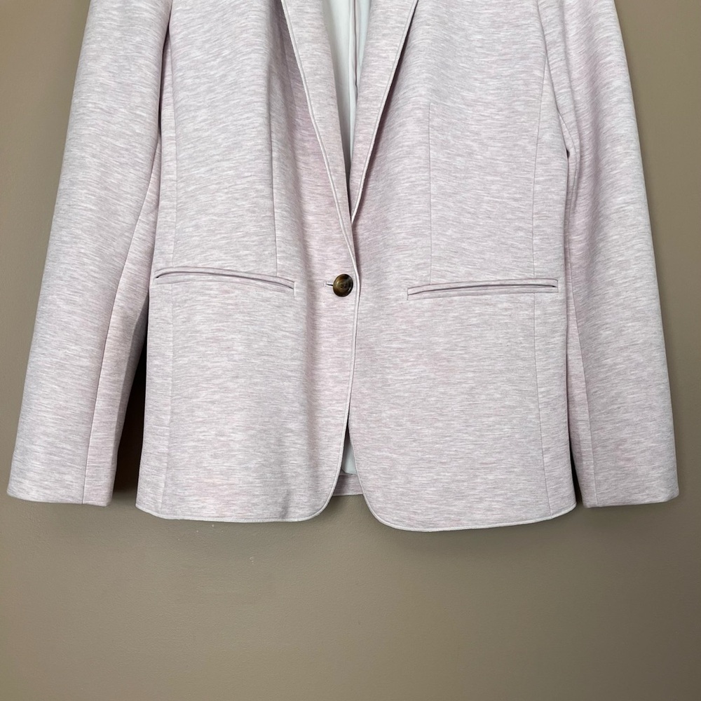{Ann Taylor} Single Button Blazer Jacket in Heathered Pink - Womens 6 - Picture 4 of 13